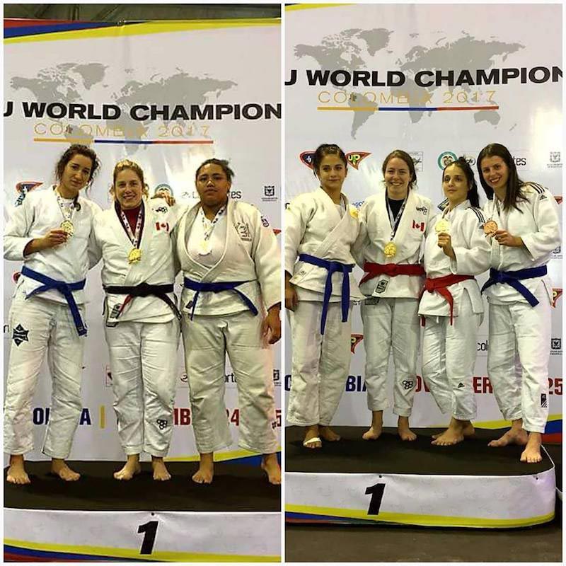 Alison Tremblay and Jessica McNeil won gold medal representing the Canada team at the JJIF World Championship 2017 in Colombia.